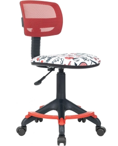 Купить Кресло детское Бюрократ CH-299-F красный TW-35N мультиколор сетка/ткань CH-299-F/REDLIPS в E-mobi