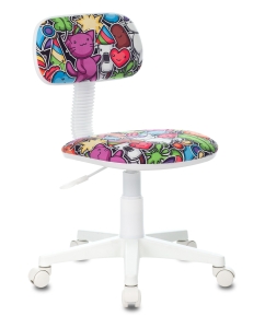 Купить Кресло детское Бюрократ CH-W201NX, обивка: ткань, цвет: мультиколор в E-mobi