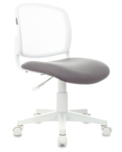 Купить Кресло детское Бюрократ CH-W296NX/NEO-GREY белый/светло-серый, сетка/ткань в E-mobi