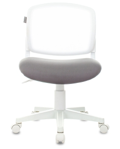 Купить Кресло детское Бюрократ CH-W296NX/NEO-GREY белый/светло-серый, сетка/ткань  в E-mobi