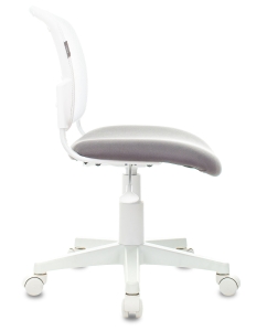 Купить Кресло детское Бюрократ CH-W296NX/NEO-GREY белый/светло-серый, сетка/ткань  в E-mobi