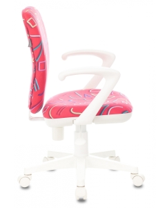 Купить Кресло детское Бюрократ KD-W10AXSN, обивка: ткань, цвет: малиновый  в E-mobi