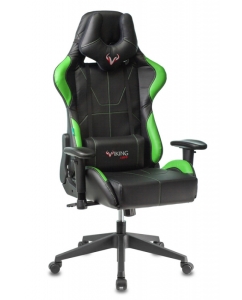 Купить Кресло игровое ZOMBIE VIKING 5 AERO LGREEN черный/салатовый искусственная кожа в E-mobi