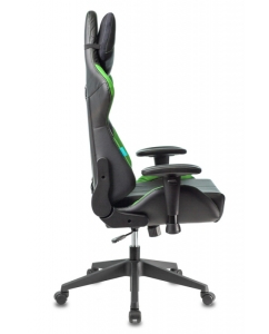 Купить Кресло игровое ZOMBIE VIKING 5 AERO LGREEN черный/салатовый искусственная кожа  в E-mobi