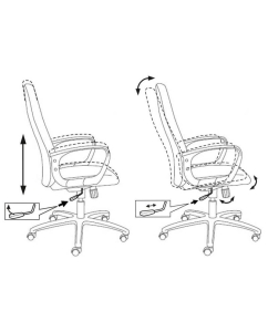Купить Кресло руководителя Бюрократ CH-808AXSN/TW-10, синий  в E-mobi