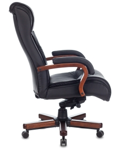 Купить Кресло руководителя Бюрократ T-9926WALNUT черный  в E-mobi