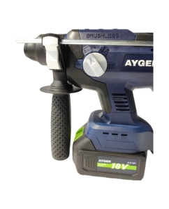 Купить Перфоратор аккумуляторный бесщеточный AYGER с одним аккумулятором 4Ah AHA18BL4  в E-mobi