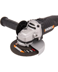 Купить Угловая бесщеточная аккумуляторная шлифмашина WORX 125 мм, 20 В, бесщеточная, 4Ач х1, ЗУ 2А WX812  в E-mobi