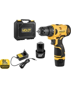 Купить Аккумуляторная дрель-шуруповерт MOLOT MBD 1213 Dli в чемодане 1335567 в E-mobi