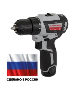 Купить Бесщеточная аккумуляторная дрель-шуруповерт Интерскол МиниМАКС ДА-10/12В 38 Li-ion, кейс, 2 аккум., 2,5Ач, ЗУ 757.2.2.45  в E-mobi