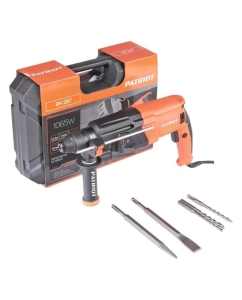 Купить Перфоратор PATRIOT RH 287 SDS+, мощность 1065 Вт, 3.2 Дж, 3 режима работы, макс.диаметр 28 мм, набор буров и долот, глубиномер, кейс 140301329  в E-mobi