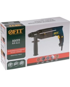 Купить Монтажный перфоратор FIT 620 Вт, 0-870 об/мин, 0-3900 уд/мин, 2,6 Дж, 3 режима, SDS-plus, реверс 80099  в E-mobi
