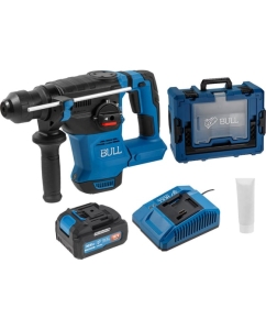 Купить Аккумуляторный перфоратор BULL CBH 1826 Xcase, XLTpro, бесщеточный, 18 В, 2.6 Дж, 26 мм, 1x4 А*ч, з/у 1333735 в E-mobi