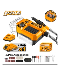Купить Аккумуляторный гравер INGCO 20В 1хАКБ 2Ач и ЗУ, CMGLI20011  в E-mobi