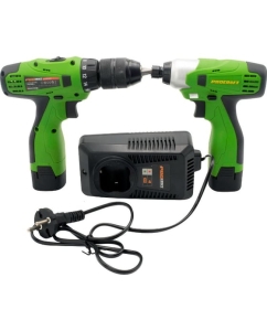 Купить Набор аккумуляторного инструмента PROCRAFT Шуруповерт аккумуляторный PA168Li 16В 33Нм + Винтоверт аккумуляторный PA168IMP 16В 180Нм (2АКБ 2Ач+ЗУ) PA168SET в E-mobi