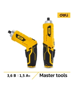 Купить Аккумуляторная отвертка с поворотной рукоятью DELI DL-DP04-E2B1 102990 в E-mobi