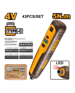 Купить Аккумуляторная отвертка INGCO SUPER 4В, 5Hm, 1/4, CSDLI04062  в E-mobi