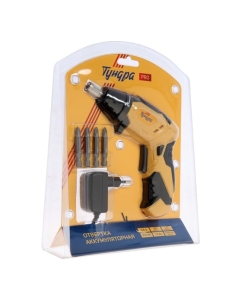 Купить Аккумуляторная отвертка ТУНДРА PRO 3.6 В, Li-ion, 1.3 Ач, 200 об/мин, 3.5 Нм, HEX 1/4" 7461754  в E-mobi