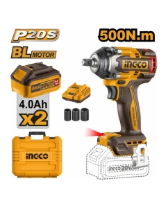 Купить Аккумуляторный ударный гайковерт INGCO BL 20В 500Hm 1/2 ABR SUPER INDUSTRIAL CIWLI2050  в E-mobi