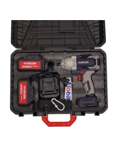Купить Гайковерт бесщеточный ударный аккумуляторный Makute 20В, 800Нм CW004-2BL  в E-mobi