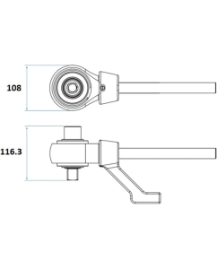 Купить Ручной усилитель крутящего момента 300:1500 Нм, 1/2">3/4", мультипликатор KING TONY 34486  в E-mobi