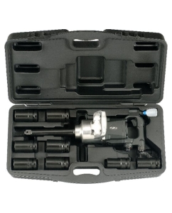 Купить Пневмогайковерт с набором высоких ударных головок 27-41 мм FORCE 10 предметов 8091D в E-mobi