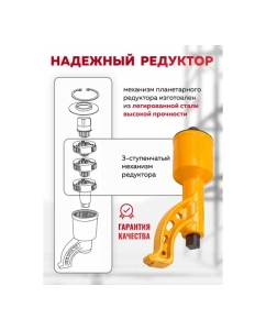 Купить Гайковерт ручной с редуктором Forcekraft головки 32, 33 мм, длина 330 мм, передаточное число 1:78, 7500 Нм FK-34114102 HS(59986)  в E-mobi