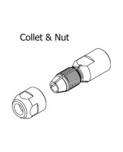 Купить Пневматическая прямая шлифовальная машинка Pneutrend цанга 6 мм, поворотный механизм включения 71007  в E-mobi