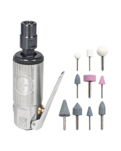 Купить Пневматическая прямая шлифовальная машинка Airline МИНИ с оснасткой 16 предметов, кейс ATBR040 в E-mobi