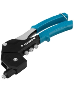 Купить Заклепочник ручной GROSS 290 мм, поворотный, 0-360, заклепки 2, 4-3, 2-4, 0-4, 8 мм. 40418 в E-mobi