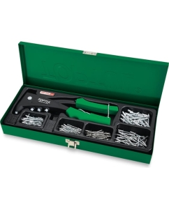 Купить Заклепочник ручной TOPTUL c заклепками 2.4, 3.2, 4.0, 4.8 кейсе 151 предмет, GAAD0103 в E-mobi