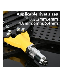 Купить Заклепочник рычажно-складной DELI DL236932 815 мм, диаметр 3.2, 4.0, 4.8, 6.0, 6.4 мм 167828  в E-mobi