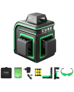 Купить Лазерный уровень ADA Cube 3-360 GREEN Home Еdition А00566 в E-mobi