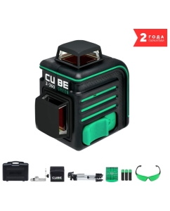 Купить Лазерный уровень ADA CUBE 2-360 Green Ultimate Edition А00471 в E-mobi