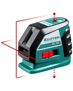 Купить Лазерный линейный нивелир KRAFTOOL CL-70 20м / 70м /детектор/, сверхъяркий IP54 34660 в E-mobi