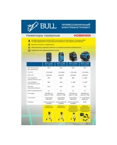 Купить Лазерный нивелир BULL LL 2201 со штативом 0323140  в E-mobi