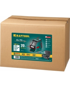 Купить Лазерный линейный нивелир KRAFTOOL CL-70-4 34660-4  в E-mobi