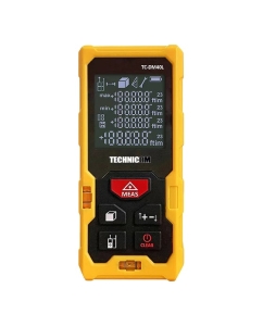 Купить Лазерный дальномер TECHNICOM дальность 40м, цифровой угломер, четырёхстрочный дисплей, цвет лазера красный, 2 точки отсчёта TC-DM40L в E-mobi