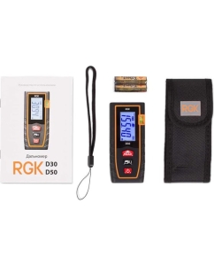 Купить Лазерный дальномер RGK d30 с поверкой 755627  в E-mobi