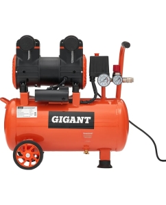 Купить Безмасляный малошумный компрессор Gigant (25 л; 8 бар; 225 л/мин) GSWK-25/1400 в E-mobi