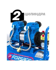 Купить Компрессор поршневой с прямым приводом Forsage 2 цилиндра, безмасляный F-BM20/24 OIL FREE(59213)  в E-mobi