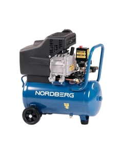 Купить Компрессор поршневой NORDBERG 220 В, ресивер 24 л, 240 л/мин NCE25/241 в E-mobi