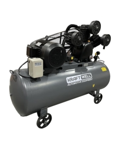 Купить Поршневой компрессор KraftWell 950 л/мин, 10 бар, 300 л, 380В, сеть 380 В, произв-ть 950 л/мин, объем ресивера 300 л, в комплекте KRW-AC950-300L  в E-mobi