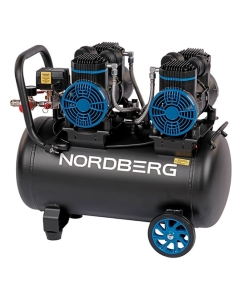 Купить Компрессор безмасляный NORDBERG 220В, ресив. 50л, 500 л/мин NCEO50/500 в E-mobi