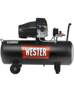 Купить Компрессор WESTER WK2200/100PRO поршневой масляный, 2200 Вт, 330л/мин, 8бар 631637  в E-mobi