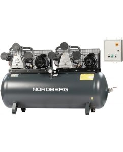 Купить Компрессор поршневой с ременной передачей NORDBERG 380В, ресивер 500 л, 1900 л/мин NCP500/1900 в E-mobi