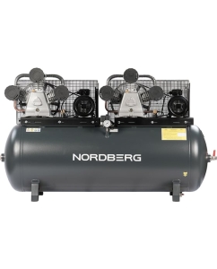 Купить Компрессор поршневой с ременной передачей NORDBERG 380В, ресивер 500 л, 1900 л/мин NCP500/1900  в E-mobi