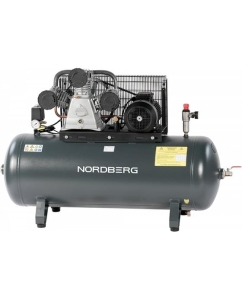 Купить Компрессор поршневой с ременной передачей NORDBERG 380В, ресивер 270 л, 950 л/мин NCP300/950 в E-mobi