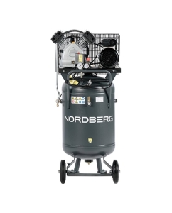Купить Компрессор вертикальный поршневой с ременной передачей NORDBERG 220В NCPV100/420A  в E-mobi
