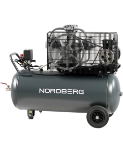 Купить Компрессор поршневой с ременной передачей NORDBERG 380В, ресивер 100 л, 580 л/мин NCP100/580  в E-mobi